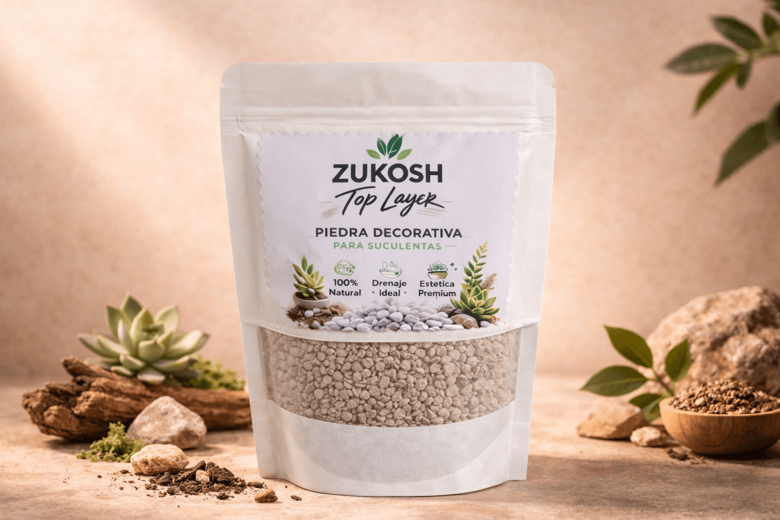 Top Layer sobre composicion minimalista